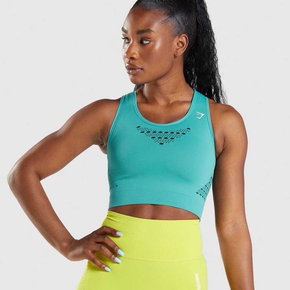 Gymshark Energy Sports Bra Fauna Teal - Size M/L